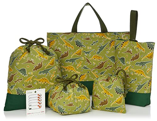 レッスンバッグ 上履き入れ 体操服袋 お弁当袋✖️2 KIYOHARA 男の子 レッスンバッグ・上履き入れ・体操着袋・お弁当